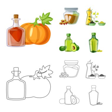 Sağlıklı ve sebze işareti yalıtılmış nesne. Sağlıklı kümesi ve hisse senedi için tarım vektör simgesi.