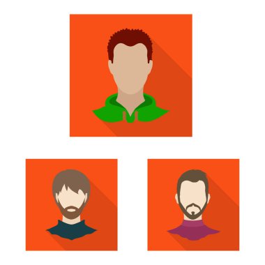 Avatar ve kukla sembolü yalıtılmış nesne. Avatar ve şekil hisse senedi simgesi için web topluluğu.