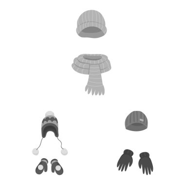 Şapkadır ve moda simgesinin vektör tasarımı. Web için şapkadır ve soğuk stok sembolü seti.