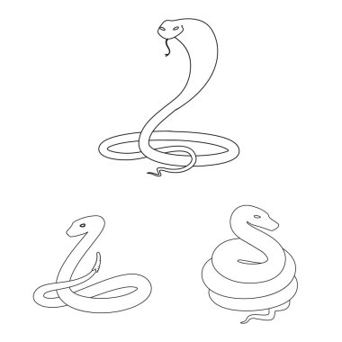 Zehir ve kötü logo vektör tasarımı. Zehir kümesi ve hisse senedi için ısırık vektör simgesi.