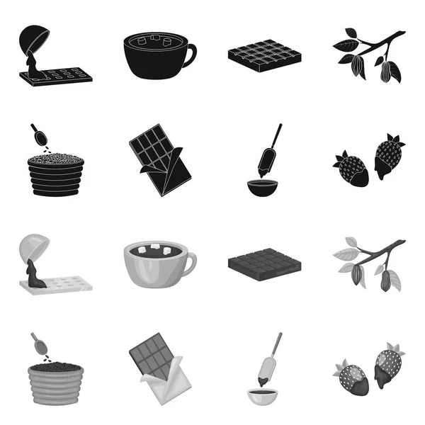 Διανυσματική σχεδίαση τροφίμων και yummy λογότυπο. Συλλογή τροφίμων και καφέ σύμβολο μετοχής για το web. — Διανυσματικό Αρχείο