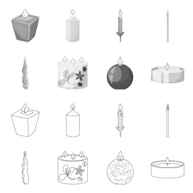 Gevşeme ve alev işareti vektör Illustration. Gevşeme ve balmumu stok vektör çizim koleksiyonu.