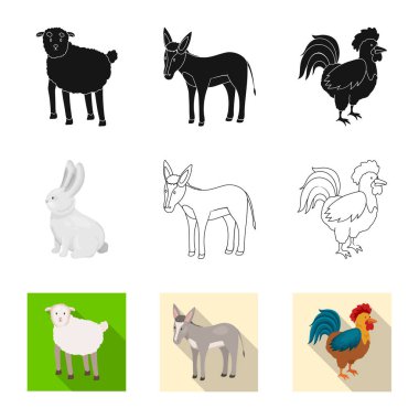 Üreme ve mutfak simge vektör tasarımı. Set ıslahının ve organik web için hisse senedi simgesi.