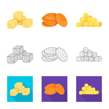 Oktoberfest ve bar simge vektör Illustration. Oktoberfest ve hisse senedi simgesi web için pişirme.