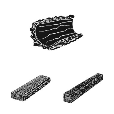 Parke ve inşaat işareti vektör illüstrasyon. Parke ve ahşap stok vektör illüstrasyon koleksiyonu.