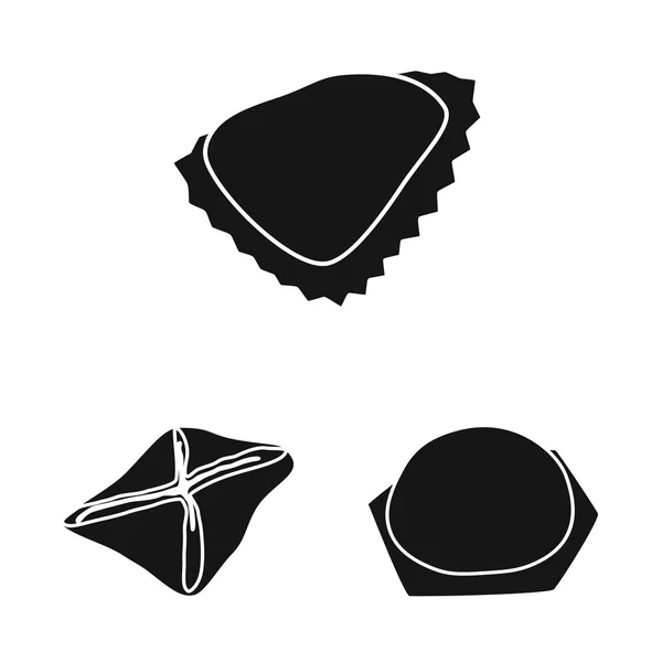 Ilustração vetorial da cozinha e sinal de aperitivo. Coleção de cozinha e comida símbolo de estoque para web . — Vetor de Stock