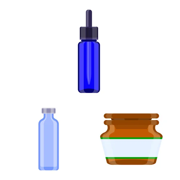 Illustrazione vettoriale della farmacia e dell'icona farmaceutica. Raccolta di illustrazione vettoriale farmacia e stock sanitario . — Vettoriale Stock