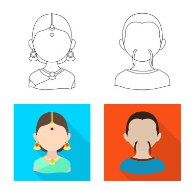 Kopyacı ve ikamet işareti vektör çizimi. Kopyacı ve kültür hisse senedi simgesi için web topluluğu.