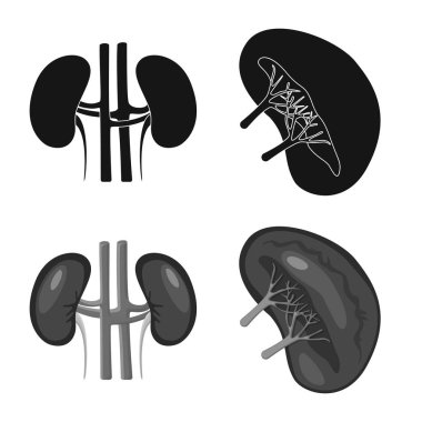 Biyoloji ve bilimsel logo vektör tasarımı. Biyoloji ve laboratuvar hisse senedi vektör çizim seti.