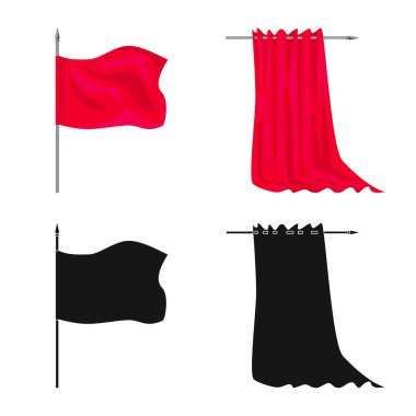 Doku ve sunu simge vektör Illustration. Doku ve medya hisse senedi vektör çizim seti.