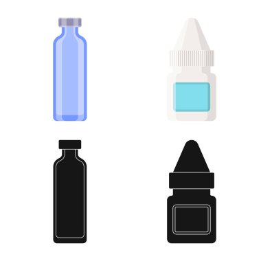 Perakende ve sağlık logo yalıtılmış nesne. Web için perakende ve sağlık hisse senedi simgesi kümesi.