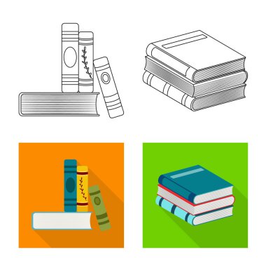 İşareti eğitim ve kapak illüstrasyon vektör. Eğitim ve kitabevi hisse senedi simgesi için web topluluğu.