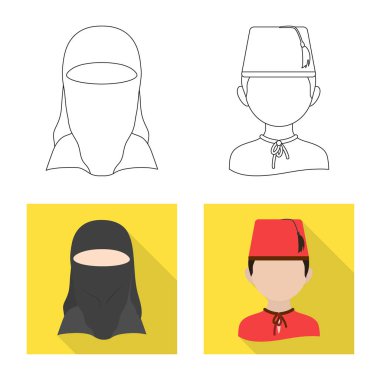 Kopyacı ve ikamet logo yalıtılmış nesne. Kopyacı ve kültür hisse senedi simgesi web için set.