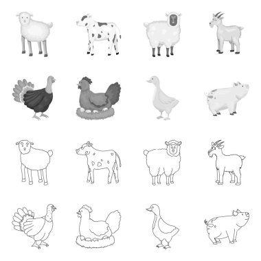 Üreme ve mutfak simgesi yalıtılmış nesne. Set ıslahının ve organik stok vektör çizim.