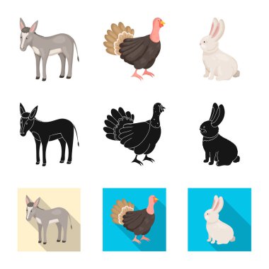 Üreme ve mutfak simgesi yalıtılmış nesne. Set ıslahının ve organik hisse senedi için vektör simgesi.