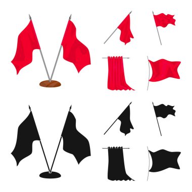 Doku ve sunu simge vektör Illustration. Doku ve medya hisse senedi vektör çizim seti.