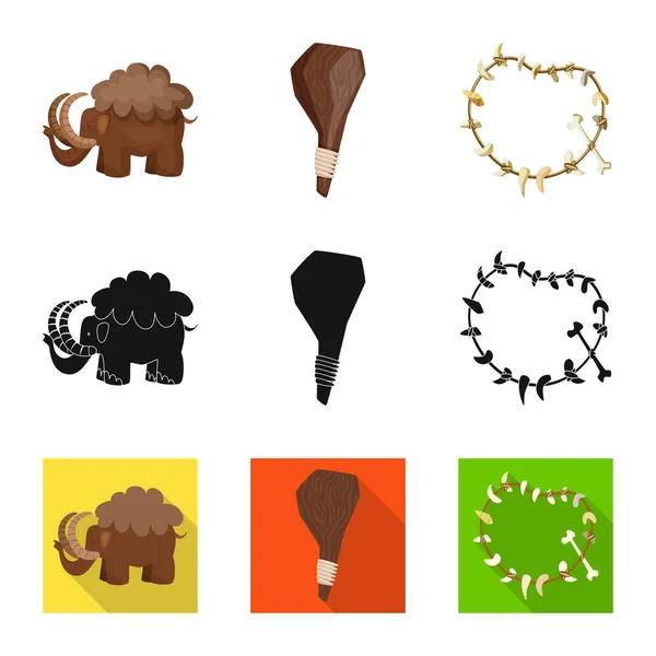 Vector illustration of evolution and prehistory icon. Collection of evolution and development vector icon for stock. — Stock Vector