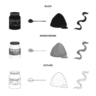 Protein ve deniz simge vektör tasarımı. Protein ve doğal hisse senedi vektör çizim.