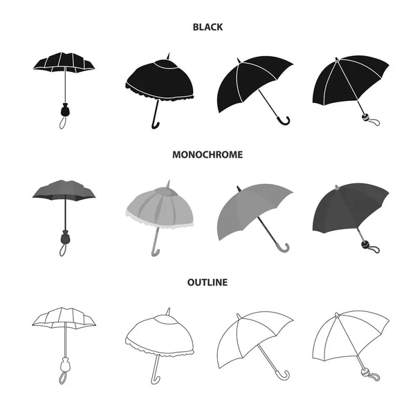 ベクター デザインの保護と閉じたシンボル。保護と雨株式ベクトル イラスト集. — ストックベクタ