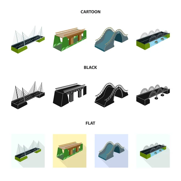 Objeto aislado de conexión y signo de diseño. Conjunto de conexión e icono de vector lateral para stock . — Vector de stock