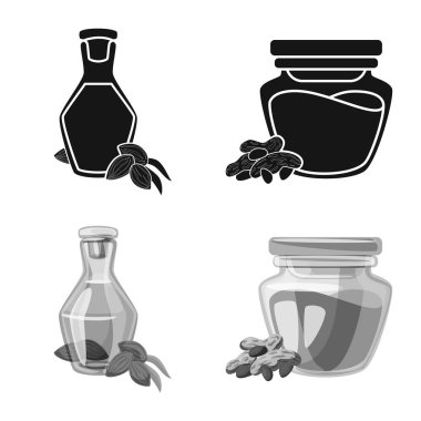 Sağlıklı ve sebze simgesi yalıtılmış nesne. Tarım hisse senedi vektör çizim ve sağlıklı kümesi.