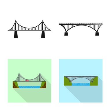 Bağlantı ve tasarım simge vektör Illustration. Bağlantı ve web için yan hisse senedi simgesi.