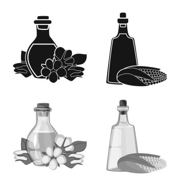 Sağlıklı ve sebze simgesi yalıtılmış nesne. Tarım hisse senedi vektör çizim ve sağlıklı kümesi.