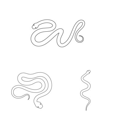 Zehirli ve kötü işareti vektör tasarımı. Hisse senedi için zehir ve ısırık vektör simgesi koleksiyonu.