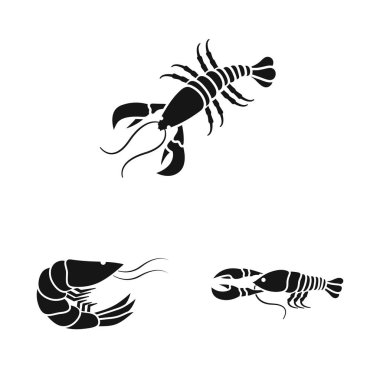 Et ve incelik simge vektör Illustration. Et ve yengeç hisse senedi simgesi için web topluluğu.