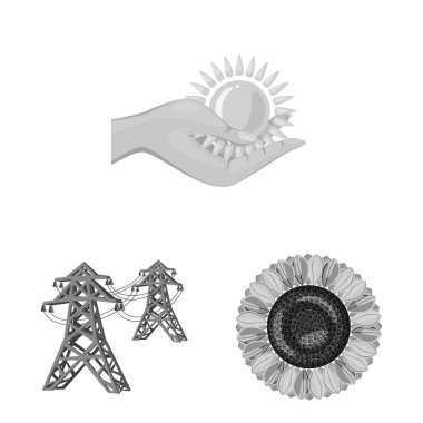 Organik ve doğa işareti vektör illüstrasyon. Organik ve panel stok vektör illüstrasyon seti.
