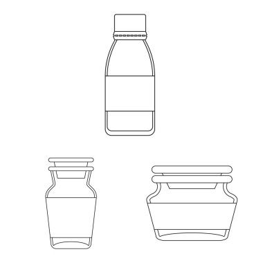 Eczane ve ilaç işareti vektör çizimi. Eczane ve sağlık hisse senedi vektör çizim seti.