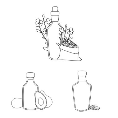 Sağlıklı ve bitkisel işareti izole nesne. Web için sağlıklı ve organik stok sembolü toplama.