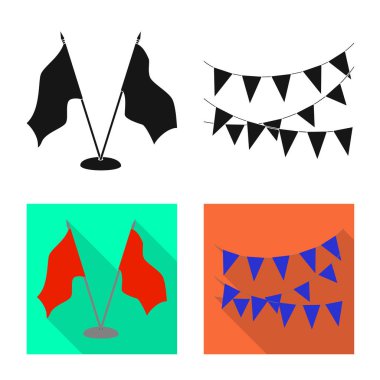 Doku ve sunum işareti yalıtılmış nesne. Doku ve medya hisse senedi vektör çizim seti.