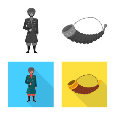 Kültür ve gezi simge vektör Illustration. Kültür ve özgünlük hisse senedi vektör çizim topluluğu.