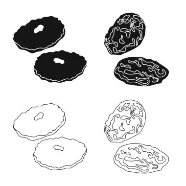 Gıda ve ham sembolü yalıtılmış nesne. Gıda ve doğa hisse senedi simgesi için web topluluğu.