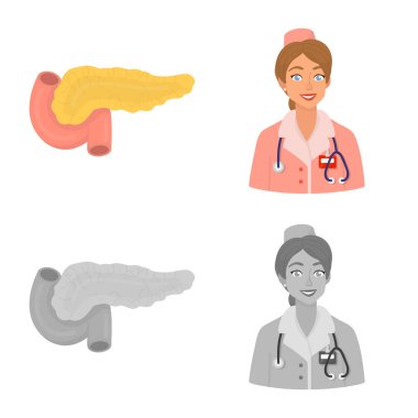 Diyet ve tedavi simgesi yalıtılmış nesne. Web için diyet ve ilaç hisse senedi simgesi kümesi.