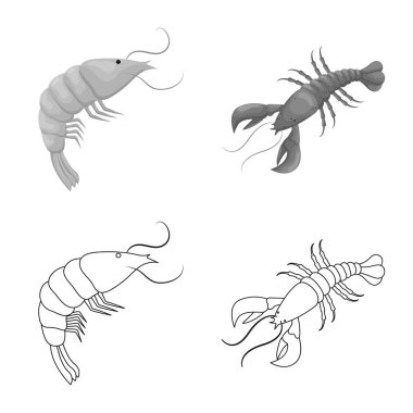 Meze ve okyanus logo vektör tasarımı. Meze dizi ve hisse senedi için incelik vektör simgesi.