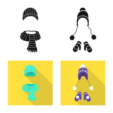 Giysi ve doku yalıtılmış nesne logo. Giysi koleksiyonu ve web için hava durumu hisse senedi simgesi.