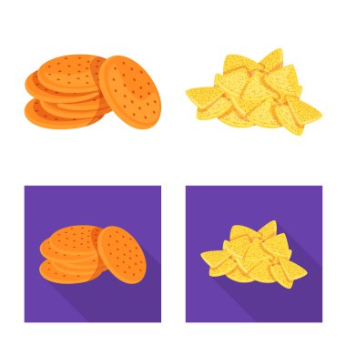 Oktoberfest ve bar simge vektör tasarımı. Oktoberfest ve hisse senedi için pişirme vektör ikon koleksiyonu.