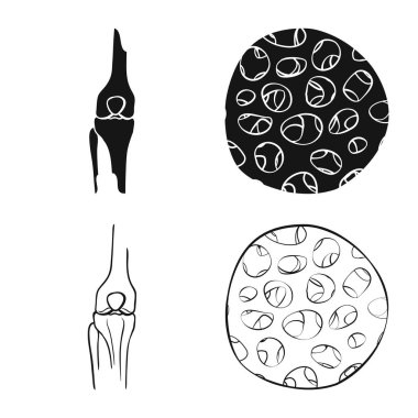 Tıp ve klinik simge vektör Illustration. Tıp ve hisse senedi için tıbbi vektör simge kümesi.