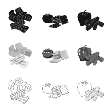 Tat ve işareti daiç vektör tasarımı. Tat ve web için organik hisse senedi simgesi.