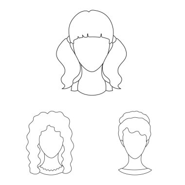 Profesyonel ve fotoğraf logo yalıtılmış nesne. Profil stok vektör çizim ve profesyonel kümesi.