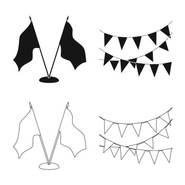 Doku ve sunu simge vektör tasarımı. Doku ve medya hisse senedi vektör çizim seti.