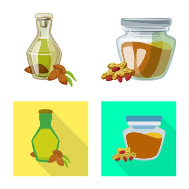 Sağlıklı ve sebze logo vektör tasarımı. Sağlıklı topluluğu ve hisse senedi için tarım vektör simgesi.