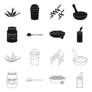 Protein ve deniz simge vektör tasarımı. Protein ve doğal hisse senedi vektör çizim.