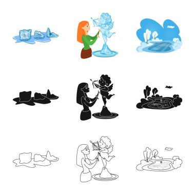 Doku ve donmuş logo yalıtılmış nesne. Doku ve web için şeffaf hisse senedi simgesi toplama.