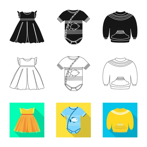 时装和服装标识的矢量设计。时尚和棉花库存向量的汇集例证. — 图库矢量图片