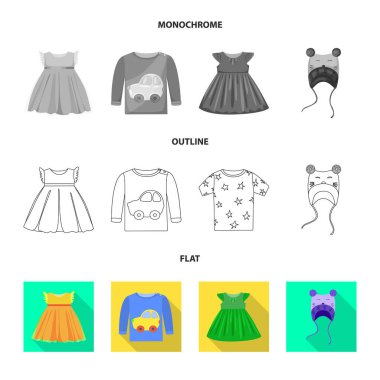 Moda ve giysi simge vektör tasarımı. Moda ve pamuk hisse senedi simgesi için web topluluğu.