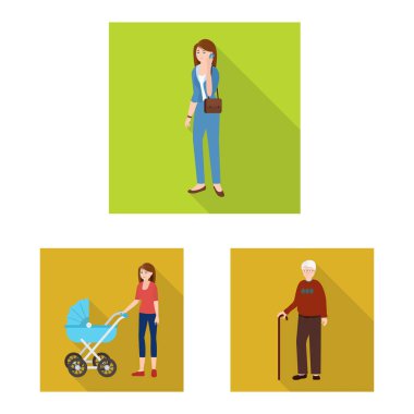 Üretimi ve mutlu logo vektör çizimi. Üretimi ve avatar hisse senedi simgesi için web topluluğu.