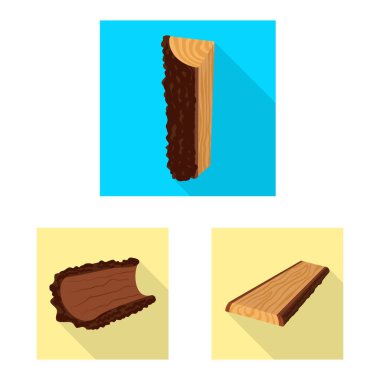 Malzeme ve doğa sembolüvektör illüstrasyon. Web için malzeme ve ham stok sembolü seti.